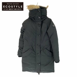 CANADA GOOSE カナダグース 2580LB 黒 ロスクレア パーカー ブラックディスク ブラック S ジャケット ポリエステル レディース 中古