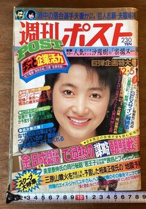 BB-7232■送料込■週刊ポスト 週刊誌 情報誌 総合週刊誌 漫画 本 雑誌 写真 古本 冊子 古書 印刷物 昭和61年12月 238P/くOKら