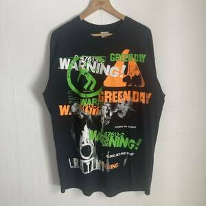 GREENDAY S/S TEE WARNING グリーンデイ バンド　バンTEE 半袖Tシャツ　ブラック　スクリーンスターズ　ユーロ　90s 00s