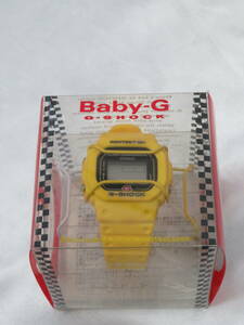 4【時計】　カシオ CASIO　Baby-G　G-SHOCK　黄色　ベビーＧ　DW-520-6AT　腕時計　電池切れ　保管品
