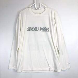 snow peak × emmi スノーピーク エミ 長袖Tシャツ ホワイト Mサイズ EM-TS-23AW701