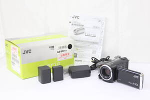 【返品保証】 【元箱付き】【録画再生確認済み】JVC Everio GZ-E241-B ブラック 60x バッテリー付き ビデオカメラ v9403