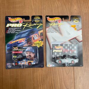 2台 1998 Team Hot Wheels Pro Racing Test Track ホットウィール ミニカー NASCAR アメ車 アメリカ ナスカー HW ポンティアック