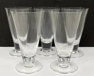 NORITAKE ノリタケ CRYSTAL クリルタル ＊シャンパングラス 5客 ファミリーパブ ワイン 洋酒 テーブル ガラス工芸 レトロ ヴィンテージ