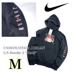 UNDEFEATED x JORDAN L/S Hoodie 2 Blackアンディフィーテッド x ジョーダン L/S フーディ 2 - DX6317-010ブラック(DX6317-010)黒M