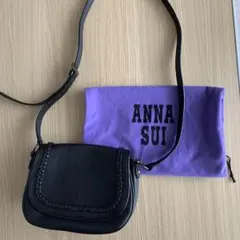 ANNA SUI ブラック ショルダーバッグ