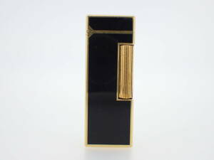 dunhill ダンヒル ライター ブラック ゴールド 喫煙具 喫煙グッズ ケース 火花のみ