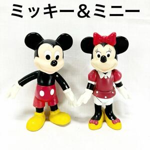 ▲ディズニー ミッキー ミニー ミッキーマウス Disney レトロ China人形 フィギュア【OTYO-173】