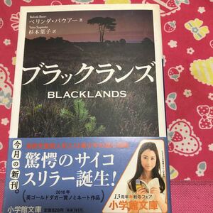 「初版/帯付」ブラックランズ　ベリンダ・バウアー　小学館文庫　英ゴールドダガー賞ノミネート　傑作スリラー