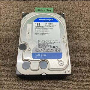 HDD-219 激安 HDD4TB 3.5インチ SATA 217時間 内蔵HDD WD WD40EZAZ-07SF3B0 Crystaldiskinfoにて正常品 中古