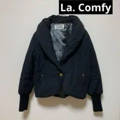 La Comfy コクーン襟 ショート丈ダウンジャケット