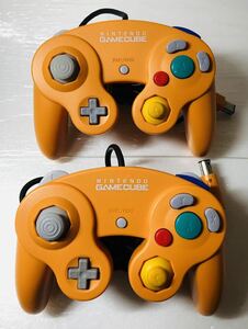 ゲームキューブ コントローラー オレンジ 2個セット （ 任天堂 Nintendo ニンテンドー ゲーム GC ）