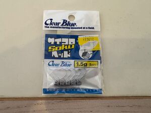 クリアブルー サイコロヘッド　1.5g アジング ジグヘッド Clear Blue