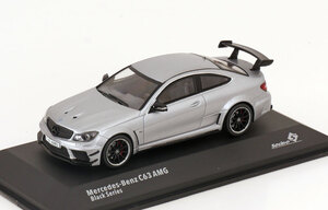 solido 1/43 Mercedes Benz C63 AMG Black Series 2011 silvergrey　メルセデス　ベンツ　ソリド