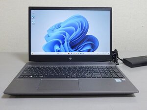 HP ZBook 15v G5 Mobile Workstation Core i7 8750H 2.20GHz/16GB/SSD 256GB+HDD 1TB フルHD WLAN Bluetooth NVIDIA Quadro P600 難あり