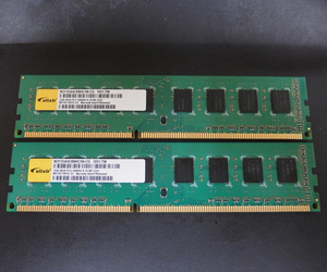 mem155 elixir 2GB×2枚=4GB DDR3/PC3-10600U 中古品