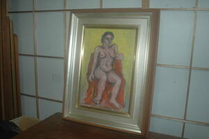 A1234　作者不明　サイン　加藤研二　美人女性の　裸婦　油彩画作品です