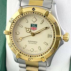 【1円〜】TAG HEUER タグ ホイヤー 腕時計 メンズ AT 自動巻 665.713F ゴールド文字盤 プロフェッショナル 200m デイト 可動品