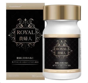 同太和 ToatlHeal ROYAL貴婦人 大豆エキス末 馬プラセンタ コエンザイムQ10 90粒入り 1日3粒 新品 送料込み