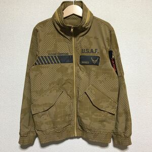 [送料無料]AVIREX/アヴィレックス/TYPE CWU JACKET FUTURE COMMAND/フューチャーコマンドジャケット/タンカモ/キッズ/子供服/140サイズ