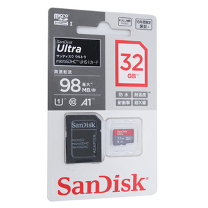 【ゆうパケット対応】SanDisk microSDHCメモリーカード 32GB SDSQUAR-032G-JN3MA [管理:1000015465]