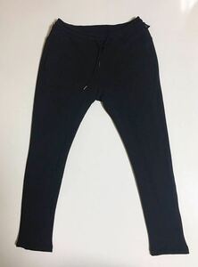 wjk バック ボア スキニー S BLACK ダヴルジェイケイ back boa skinny sweat スウェット パンツ ブラック 黒 ジョガー フリース テーパード