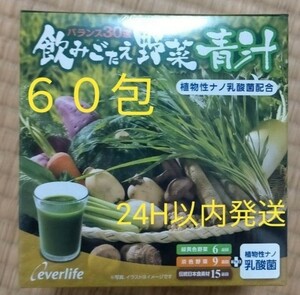 【最終値下げ】エバーライフ 飲みごたえ 野菜青汁 60包 健康