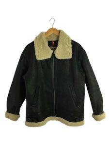 ALPHA INDUSTRIES◆フライトジャケット/L/-/BLK/TA1548-175/フェイクムートンB-3ジャケット