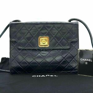 CHANEL シャネル マトラッセ ショルダーバッグ ラムスキン ゴールド金具 0477317