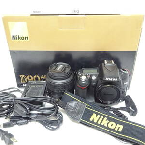 ニコン D90 デジタル一眼カメラ 18-55mm 1:3.5-5.6 レンズ Nikon 通電確認済 100サイズ発送 KK-2692420-186-mrrz