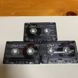 7. カセットテープ TDK CDing-II 46分 54分 60分 3本セット ハイポジション 録音済か不明 中古品 美品 送料無料