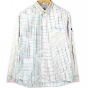 ■SINA COVA シナコバ / LUPO DI MARE / 7940620 / 日本製 / メンズ / マルチカラー チェック ボタンダウンシャツ size M / トップス