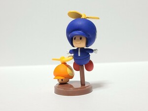 美品 青プロペラキノピオ + プロペラキノコ スーパーマリオ チョコエッグ フィギュア