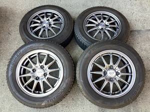 中古 バリ山 スタッドレス タイヤ 165/70R14 165/70-14 ヨコハマ 4本 アルミ付 アクア ヴィッツ スペイド ポルテ マーチ スイフト デミオ