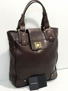 未使用　BANANA REPUBLIC バナナリパブリック本革 メンズトート　ビジネストート　焦茶　　上品　定価　32500円