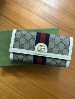 GUCCIグッチ GGスプリーム オフィディア コンチネンタル ウォレット長財布