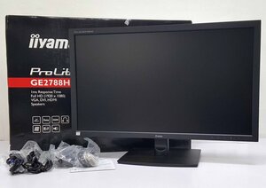 《現状品》iiyama ProLite GE2788HS-B2 27インチ フルHD ゲーミングモニター ディスプレイ 店頭/併売《家電・大型160サイズ・福山店》K724