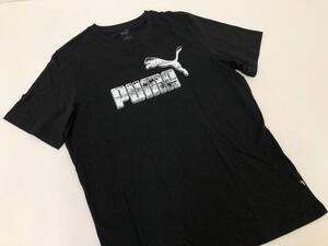 27） PUMA プーマ 半袖 Tシャツ ブラック グラフィックロゴ