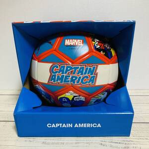 MARVEL(マーベル) - CAPTAIN AMERICA キャプテン・アメリカ サッカーボール ヒーロー HERO マーベルグッズ USJスタジオ (新品未使用品)