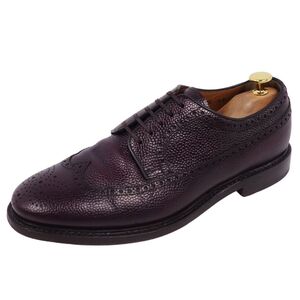 美品 ブルックスブラザース Brooks Brothers レザーシューズ ダービーシューズ フルブローグ 革靴 メンズ 8E ブラウン cf09ms-rm10f11594