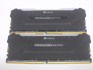 メモリ デスクトップパソコン用 CORSAIR VENGEANCE RGB PRO DDR4-3600 PC4-28800 16GBx2枚 合計32GB CMW32GX4M2Z3600C18 起動確認済みです 