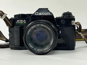 【中古品】【シャッター動作OK】 Canon キャノン フィルムカメラ ae-1 program 3010355 レンズFD50mm 1:1.4 黒