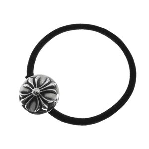 クロムハーツ CHROME HEARTS 【 HAIRBAND CRSSBLL 】 クロス ボール ヘアゴム コンチョ ブレスレット　34834