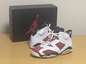 美品◆Nike Air Jordan 6 Retro “Carmine” (2014) ナイキ エアジョーダン6 カーマイン スニーカー US10 28cm 384664-160 AJ6