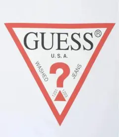 1349 新品　GUESS ロゴプリント　クルーネック　Tシャツ　ホワイト M