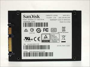 SanDisk 2.5インチSSD SSD PLUS SDSSDA-120G 120GB SATA #12322