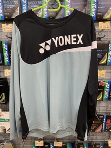 【16729Y（647）O 】YONEX ユニロングスリーブ Tシャツ スモークミント Oサイズ 新品 未使用 タグ付 バドミントン 2024モデル 展示会限定