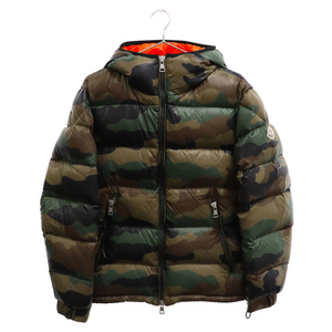 MONCLER モンクレール 17AW BLIER GIUBBOTTO フーデッドダウンジャケット カモ 迷彩 C20914090505 カーキ