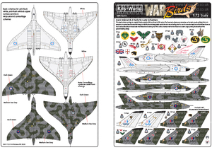 Kits-World(172214)1/72 英空軍 アブロ・バルカン（Avro Vulcan）B.2用デカール