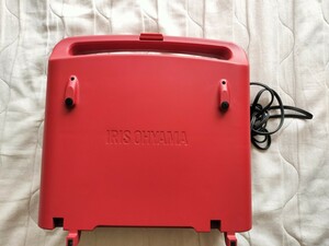 美品　使用1回のみ　ホットプレート 両面 3枚 両面ホットプレートDPOL-301-Rレッド (平面/たこ焼き/ディンプル)　動作確認済　赤色　